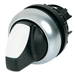 CABEZA SELECTOR 3 POS ILUMINADO COLOR BLANCO DE 22MM BISEL COLOR PLATA IP 66 MCA EATON