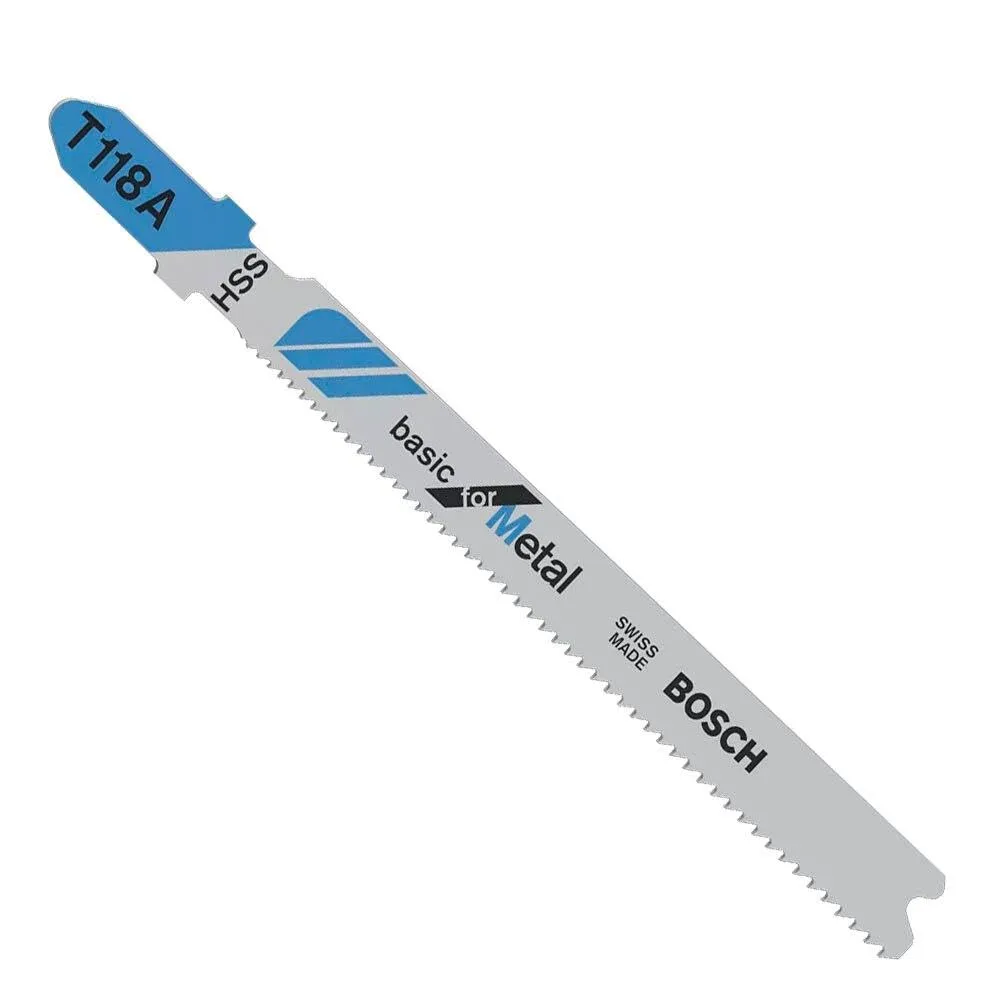 SEGUETA PARA SIERRA CALADORA PARA METAL HSS 9.2CM 5 PIEZAS MCA BOSCH