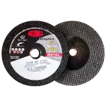 COPA ABRASIVA PARA DESBASTE DE CORDONES DE SOLDADURA, FILOS Y REBABAS GRANDES DE ACEROS AL CARBÓN, HIERRO, FUNDICIÓN, ETC. DE 125 X 50 X 15.9-11 MM MCA AUSTROMEX