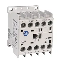 [100-K09KJ10] MINI CONTACTOR 9 AMP, BOBINA 24VAC