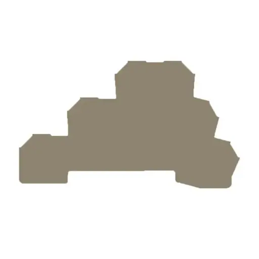 [1784210000] TAPA FINAL PARA CLEMA SERIE W 1.5 MM, BEIGE MCA WEIDMULLER