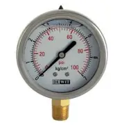 [2000SSV/63/210] MANOMETRO EN ACERO INOXIDABLE CARATULA DE 63mm, RANGO DE 0-210Kg/cm, CONEXIÓN INFERIOR DE 1/4"NPT, LLENO DE GLICERINA, MCA DEWIT