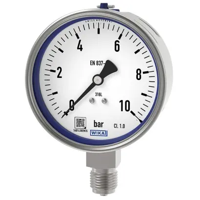 [233.50 4"160PSI] MANOMETRO EN AC. INOX. 4",RANGO 160PSI