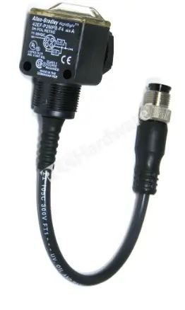 [42EF-P2MPB-F4] SENSOR FOTOELÉCTRICO REFLEX, PNP CON CONECTOR M12 DE 4 POLOS Y PIGTAIL DE 150MM, IP67, RANGO DE SENSADO 3METROS, MCA ALLEN BRADLEY