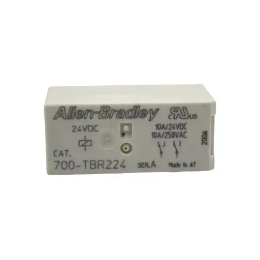 [700-TBR224] RELEVADOR DE REEMPLAZO 2 POLOS DE 24 VDC ESTILO BLOQUE TIPO HLT MCA ALLEN BRADLEY