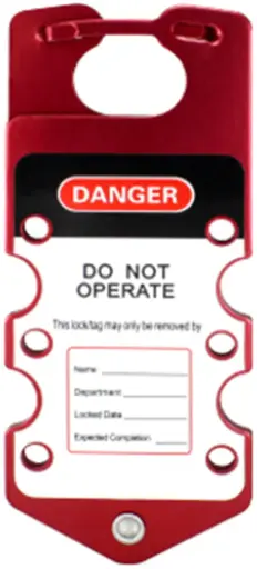 [7360] ALDABA DE ALUMINIO CON ETIQUETA PARA 6 CANDADOS MCA ABUS