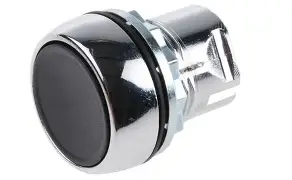 [800FM-F2] PULSADOR MOM. RASANTE METALICO COLOR NEG