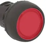 [800FP-LF4] PULSADOR IL. MOM. RASANTE PLASTICO ROJO