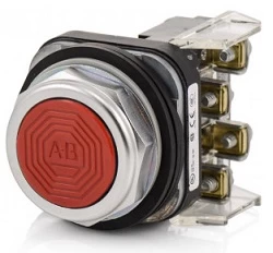 [800T-A6A] PULSADOR MOM NO IL RASANTE 1NA 1NC ROJO MCA ALLEN BRADLEY