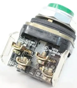 [800T-B1A] PULSADOR 30MM VERDE 1NO/1NC SALIENTE MCA ALLEN BRADLEY