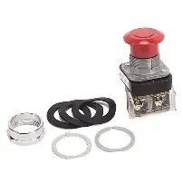 [800T-FX6A1] BOTÓN PULSADOR MANTENIDO TIPO HONGO COLOR ROJO 1 N.A.-1 N.C., MCA ALLEN BRADLEY