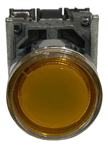 [800T-QB10R] BOTON PULSADOR ILUMINADO AMBAR 120VA