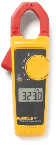 [FLUKE-323] PINZA AMPERIMETRICA DE 400A AC RMS AC 2% 600VAC/DC MCA FLUKE