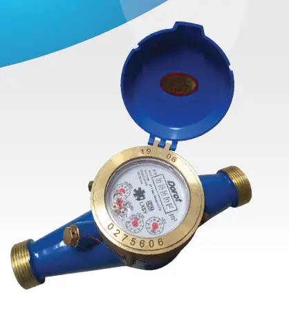 [LXSY] MEDIDOR DE 2" ROSCADO NPT TIPO CHORRO MULTIPLE PRESION 10 BAR RANGO DE FLUJO 0.3  30 m3/h CUERO EN BRONCE MCA. DOROT