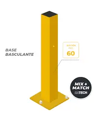 [P0LBS224NI1021] KIT DE POSTE BASE SOLDADA, 40x40x2240, INCLUYE LOS MODELOS U402100000000001, U502200000000011, U402100000000002 Y U101040322400012, MCA SATECH