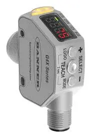 [Q4XTBLAF300-Q8] SENSOR LASER DE CAMPO AJUSTABLE, NPN/PNP, RANGO 300mm, CONECTOR M12 DE 5 PINES, 10-30VCD, MCA BANNER