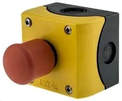 [XALK-178G] BOTONERA AMARILLA CON PARO DE EMERGENCIA