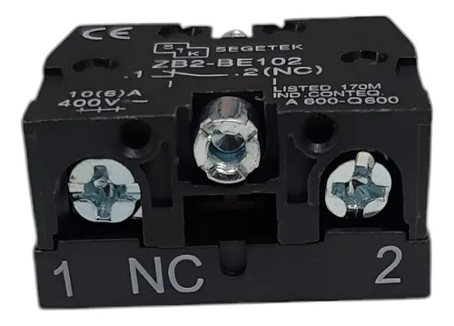 [ZB2BE-102] BLOCK DE CONTACTOS 1 NC SIN HERRAJE