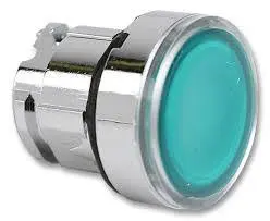 [ZB4BW333] CABEZA BOTÓN PULSADOR ILUMINADO RASANTE, DIAMETRO 22.5 MM PARA LED, COLOR VERDE, MCA SCHNEIDER
