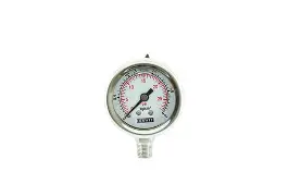 [911V/40/11] MANOMETRO EN ACERO INOXIDABLE, CARATULA DE 40mm(1 1/2"), CONEXIÓN INFERIOR DE 1/8"NPT, LLENO DE GLICERINA, RANGO DE 0-11Kg/cm2, MCA DEWIT