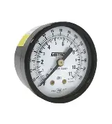 [51110/11-8] MANOMETRO SECO CARATULA 51 MM DE 0-160 PSI, ENTRADA 1/8" NPT POSTERIOR, MCA METRON