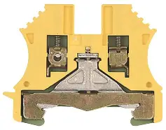 [1010000000] CLEMA PARA TIERRA SERIE W, PARA CABLES DE 26-12AWG, MONTAJE EN RIEL DIN, MCA WEIDMULLER