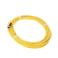 [QDE-850D] CABLE CONECTOR M12 DE 8 PINES, LONGITUD 15 METROS, PVC AMARILLO, IP 67, MCA BANNER