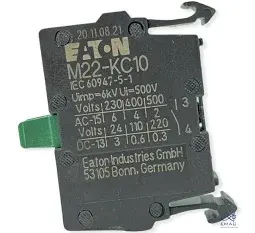 [M22-KC10] BLOQUE DE CONTACTO NA, FIJACIÓN POSTERIOR, MCA EATON