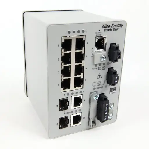 [1783-BMS10CA] SWITCH ETHERNET STRATIX 5700 ADMINISTRABLE, 8 PUERTOS DE COBRE, 2 PUERTOS COMBINADOS ETHERNET MCA ALLEN BRADLEY