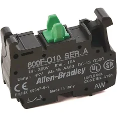 [800F-Q10] BLOQUE DE CONTACTOS PARA BOTONES 800F1, NORMALMENTE ABIERTO, MCA ALLEN BRADLEY