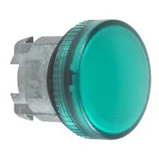 [ZB4BV033] CABEZAL PARA LÁMPARA PILOTO DIAMETRO 22mm, COLOR VERDE, MCA SHNEIDER