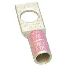 [YA25L6] ZAPATA TERMINAL DE COBRE PARA CALIBRE 1/0AWG, TORNILLO DE 1/2", MCA BURNDY