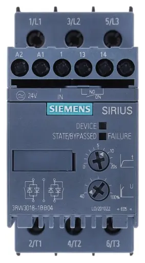 [3RW5224-1AC14] ARRANCADOR SUAVE SIRIUS DE 30HP(22KW), 47A, ALIMENTACIÓN 23/440VAC, BOBINA 110/250V, MCA SIEMENS