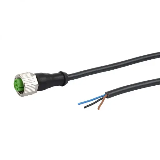[CD12M/0B-050A1] CABLE CONECTOR HEMBRA M12 DE 4 POLOS, LONGITUD 5 METROS, MCA DATALOGIC