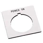 [800H-W401] PLACA DE LEYENDA BLANCA MCA ALLEN BRADLEY