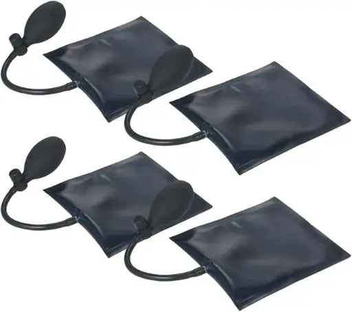 [B0D41S15HY] JUEGO DE 4 ELEVADORES DE COJIN DE AIRE CUADRADOS PALANCA DE BOMBA DE CUÑA MCA. GENERIC