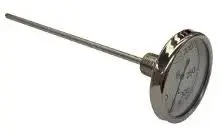 [RG-1350-03225] TERMOMETRO BIMETÁLICO RANGO 0-150°C, CONEXIÓN POSTERIOR DE 1/2"NPT CARATULA DE 3", VASTAGO DE 2.5", MCA ROCHESTER