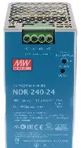 [NDR-240-24] FUENTE DE PODER PARA RIEL DIN, AIEMENTACIÓN 85-264VAC, SALIDA 24VDC 240W, 10A, MCA MEAN WELL