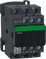 [LC1D18B7] CONTACTOR DE 3 POLOS PARA CONTROL DE MOTORES, 440VAC, 18A, VOLTAJE DE CONTROL 24VCA, CONTACTOS 1NA+1NC, MCA SCHNEIDER
