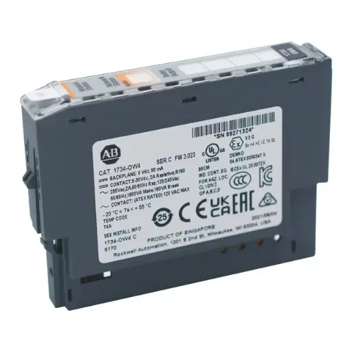 [1734-OW4] TARJETA DE 4 SALIDAS DIGITALES POR RELEVADOR, 24 VCD MCA. ALLEN BRADLEY