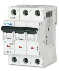 [FAZ6-C10/3] INTERRUPTOR TERMOMAGNETICO DE 3 POLOS 10A, 400VAC, CURVA "C", MCA EATON
