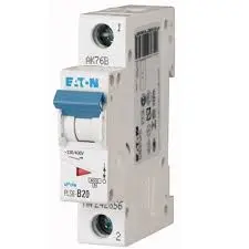 [PLS6-C20-MW] INTERRUPTOR TERMOMAGNÉTICO DE 1 POLO 20A 400VAC, CURVA "C", MCA EATON