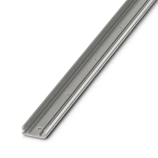 [829366] PERFIL PARA ATORNILLAR O REMACHAR, DE 1000 MM DE LONGITUD, PARA ALOJAR MATERIALES UC Y US, ALTURA: 15 MM MCA. PHOENIX CONTACT
