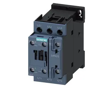 [3RT2026-1AC20] CONTACTOR DE POTENCIA 3 POLOS, 25A 24VAC CONTACTOS AUXILIARES 1NA-1NC MCA SIEMENS