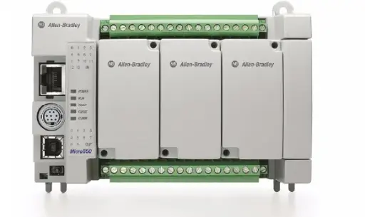 [2080-LC5024QBB] MICRO 850, PUERTO ETHERNET I/P, RS232/485, 14 ENT. 24 VCD/VAC, 10 SAL. 24 VCD, CON 4 CANALES HSC MCA ALLEN BRADLEY