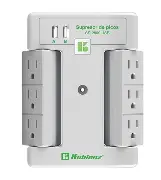 [SS-2000USBAC] MULTICONTACTO SUPRESOR DE PICOS, CON CONEXIÓN USB C Y USB A, 6 ENCHUFES GIRATORIOS, MCA KOBLENZ