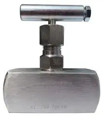 [702-HH-I] VÁLVULA DE AGUJA RECTA CONEXIÓN 1/4"NPT, TOTALMENTE EN ACERO INOXIDABLE PARA ALTAS PRESIONES, MCA VAYREMEX