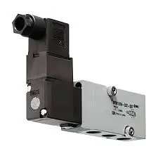 [VFN2120N-3D-02N] VÁLVULA SOLENOIDE NAMUR 5/2, MONOESTABLE ALIMENTACIÓN 120VAC, CONECTOR DIN, PUERTO 1/4"NPT, MCA SMC