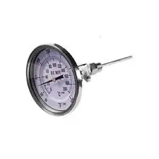 [BMTA5X6/0-200°C] TERMÓMETRO BIMETÁLICO CARATULA 5", CONEXIÓN A PROCESO DE ANGULO VARIABLE 1/2", VÁSTAGO DE 6", RANGO DE 0-200°C, MCA DEWIT