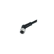 [MQDC1-515RA] CABLE CONECTOR M12 DE 5 PINES ACODADO, LONGITUD 5 METROS, AISLAMIENTO PVC NEGRO, IP67, MCA BANNER